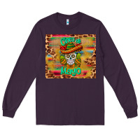 Plum cinco de mayo sombrero skull Long Sleeve Tee - BarkalooDesign