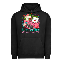 Pigment Black love letter with typewriter Urban Hoodie - AdoDesignShop