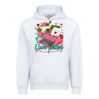 White love letter with typewriter Urban Hoodie - AdoDesignShop