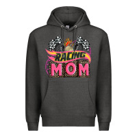 Charcoal Heather racing mom with racing oto equipment Premium Hoodie - AdoDesignShop