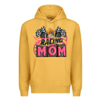 Mustard racing mom with racing oto equipment Premium Hoodie - AdoDesignShop