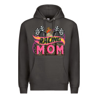 Smoke racing mom with racing oto equipment Premium Hoodie - AdoDesignShop