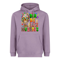 Lavender Dia de los muertos Heavyweight Hoodie - RanaPortraitStore