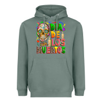 Sage Dia de los muertos Heavyweight Hoodie - RanaPortraitStore