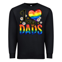 Black i love my dads Premium Sweatshirt - Zillion Design Studio