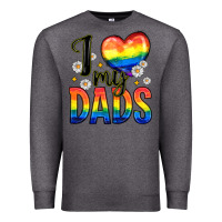 Charcoal Heather i love my dads Premium Sweatshirt - Zillion Design Studio