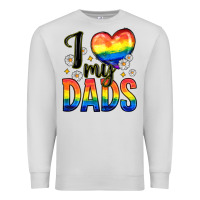 Dove Grey i love my dads Premium Sweatshirt - Zillion Design Studio
