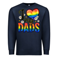 Navy i love my dads Premium Sweatshirt - Zillion Design Studio