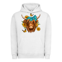 Pigment Lunar Rock sunflower long haired cow Urban Hoodie - Jasminsmagicworld