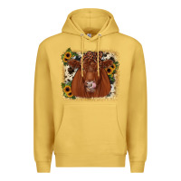Antique Gold red angus cowhide sunflower Premium Hoodie - JahusDesignShop