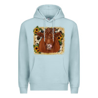 Blue Mist red angus cowhide sunflower Premium Hoodie - JahusDesignShop