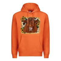 Carrot red angus cowhide sunflower Premium Hoodie - JahusDesignShop