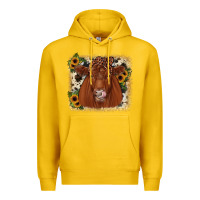 Lemon red angus cowhide sunflower Premium Hoodie - JahusDesignShop
