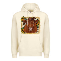 Sandshell red angus cowhide sunflower Premium Hoodie - JahusDesignShop