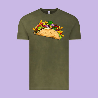 Mexican Taco Vintage Tee Designed By Artiststas