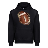 Black football cowhide leopard patch Urban Hoodie - JahusDesignShop