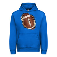 Cobalt football cowhide leopard patch Urban Hoodie - JahusDesignShop