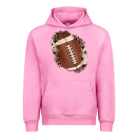 Fuchsia Pink football cowhide leopard patch Urban Hoodie - JahusDesignShop