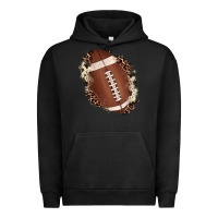 Pigment Black football cowhide leopard patch Urban Hoodie - JahusDesignShop