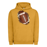 Pigment Peanut Butter football cowhide leopard patch Urban Hoodie - JahusDesignShop