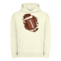 Pigment Pistachio football cowhide leopard patch Urban Hoodie - JahusDesignShop