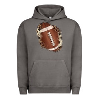 Football Cowhide Leopard Patch Urban Hoodie | Teevron