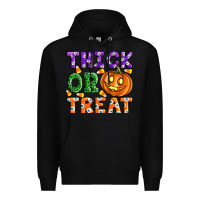 Black Thick Or Treat Premium Hoodie - Artiststas