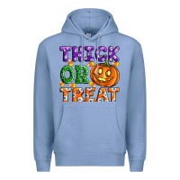 Colony Blue Thick Or Treat Premium Hoodie - Artiststas