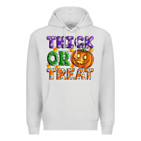 Dove Grey Thick Or Treat Premium Hoodie - Artiststas