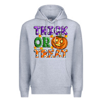 Heather Grey Thick Or Treat Premium Hoodie - Artiststas