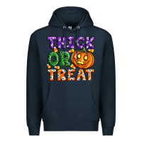 Navy Thick Or Treat Premium Hoodie - Artiststas