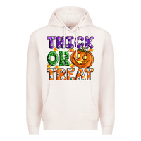 Pale Pink Thick Or Treat Premium Hoodie - Artiststas