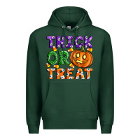 Sports Green Thick Or Treat Premium Hoodie - Artiststas