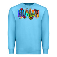 Ocean Blue human Premium Sweatshirt - Zillion Design Studio