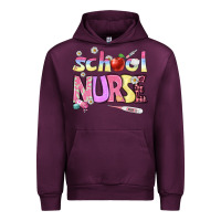Mauve Wine school nurse Urban Hoodie - BundleAndBundleShop
