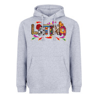 Heather Grey Latina Heavyweight Hoodie - RanaPortraitStore