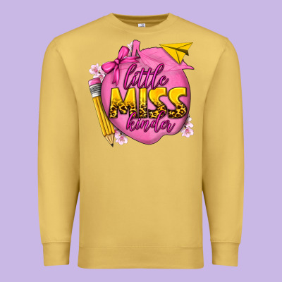 Little Miss Kinder Premium Sweatshirt Designed By Texasbilliewilder