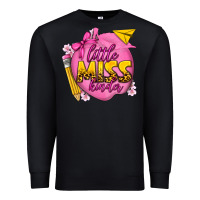 Black little miss kinder Premium Sweatshirt - texasbilliewilder