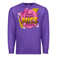 Purple little miss kinder Premium Sweatshirt - texasbilliewilder