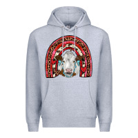 Heather Grey valentines simmental  rainbow Premium Hoodie - JahusDesignShop