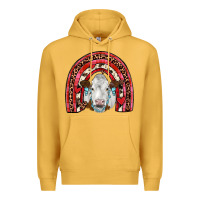 Mustard valentines simmental  rainbow Premium Hoodie - JahusDesignShop