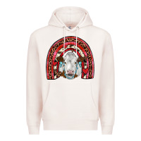 Pale Pink valentines simmental  rainbow Premium Hoodie - JahusDesignShop