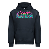 Navy lgbt love with hearts and stars Urban Hoodie - AdoDesignShop
