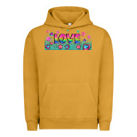 Pigment Peanut Butter lgbt love with hearts and stars Urban Hoodie - AdoDesignShop