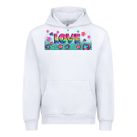 White lgbt love with hearts and stars Urban Hoodie - AdoDesignShop