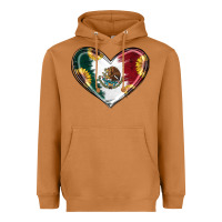 Meerkat Sunflower Mexican Flag Heart Heavyweight Hoodie - RanaPortraitStore