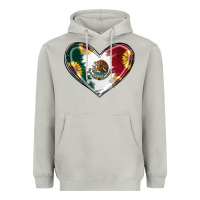 Moon Dust Sunflower Mexican Flag Heart Heavyweight Hoodie - RanaPortraitStore