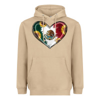 Mushroom Sunflower Mexican Flag Heart Heavyweight Hoodie - RanaPortraitStore