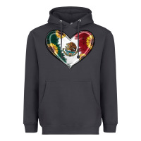 Smoke Sunflower Mexican Flag Heart Heavyweight Hoodie - RanaPortraitStore