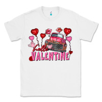 White hello valentine valentine's day truck Classic Tee - FaDigitalArtStudio